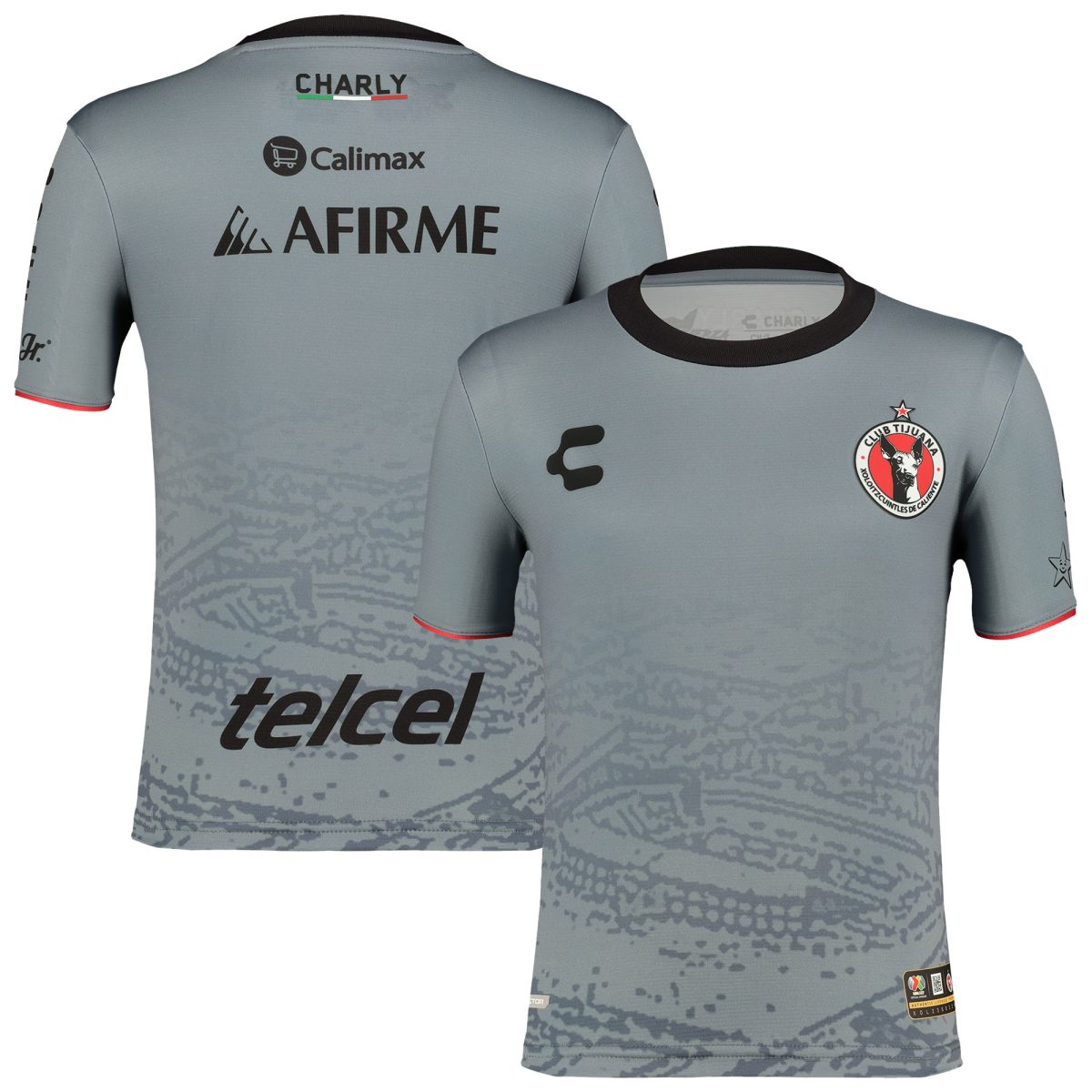 Compra camiseta club tijuana charly infantil segunda equipación auténtica 202324
gris – Jerseys y Camisetas de la Liga MX