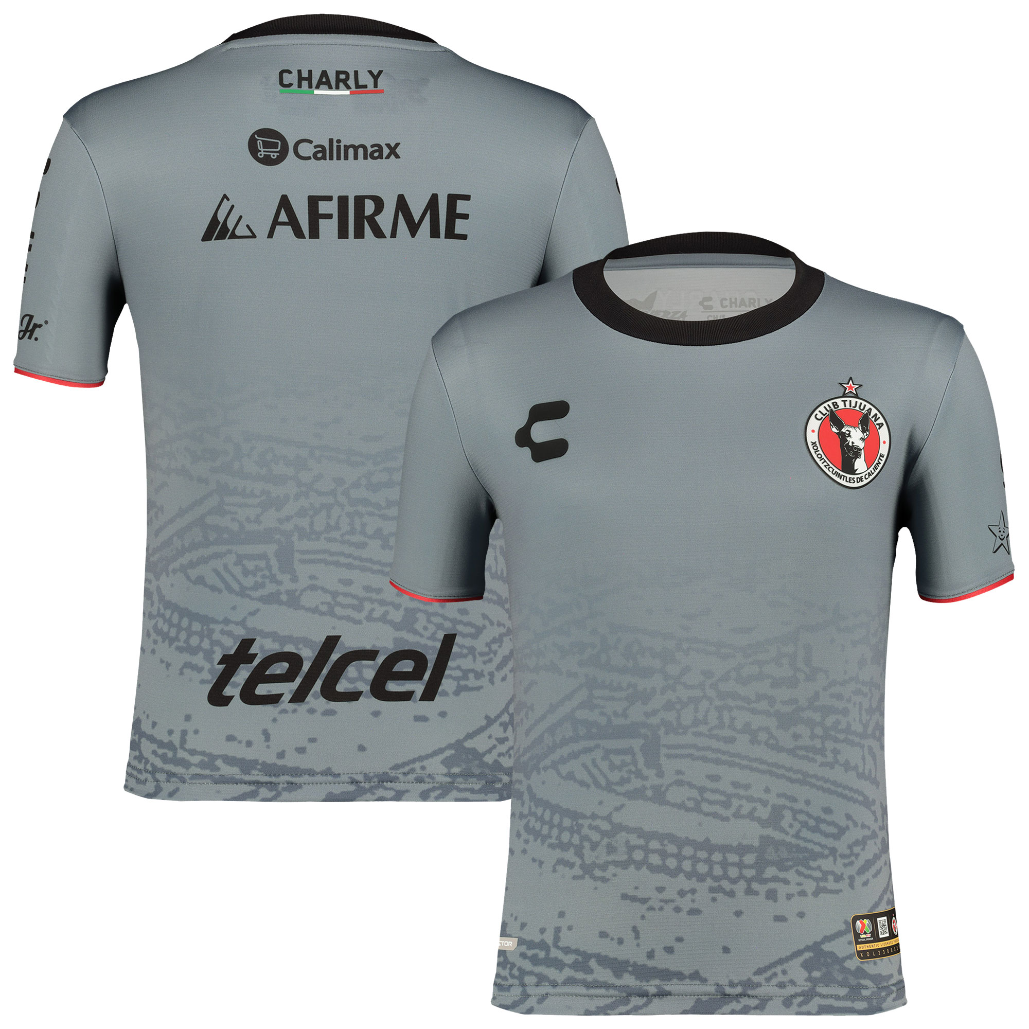 Compra camiseta club tijuana charly infantil segunda equipación auténtica 202324
gris – Jerseys y Camisetas de la Liga MX