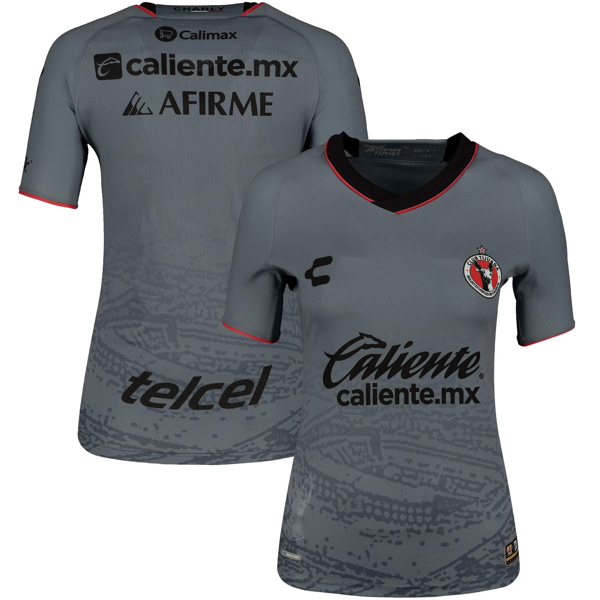 Compra camiseta club tijuana charly femenina segunda equipación auténtica 202324
gris – Jerseys y Camisetas de la Liga MX