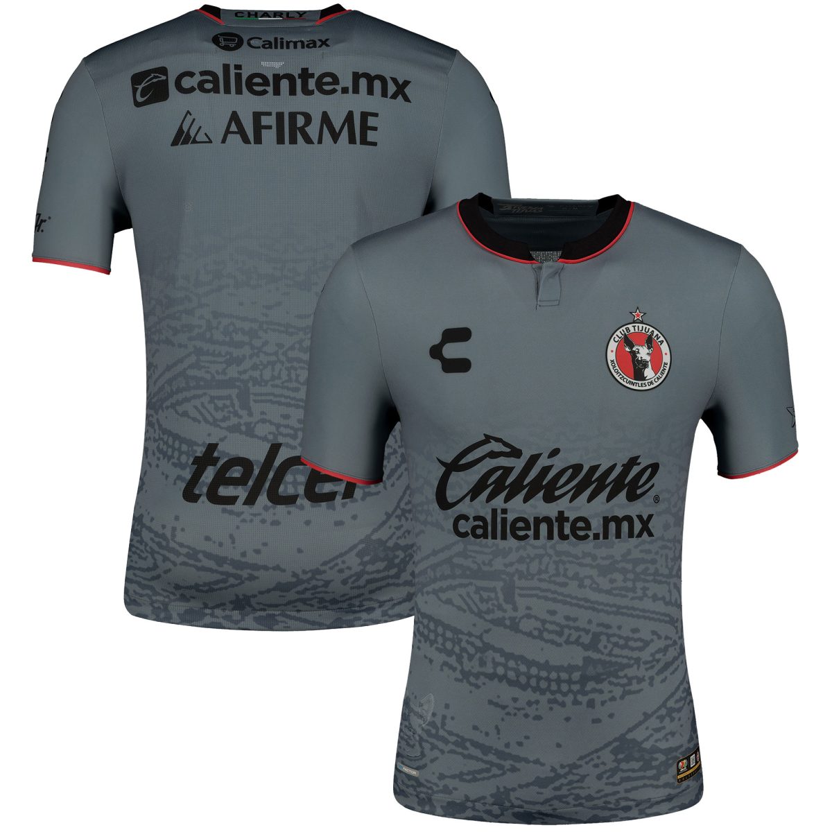Compra camiseta club tijuana charly segunda equipación auténtica 202324
gris – Jerseys y Camisetas de la Liga MX