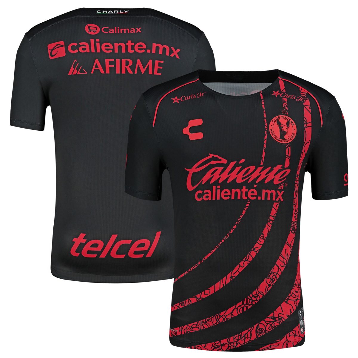 Compra camiseta club tijuana charly primera equipación auténtica 202425
negra roja – Jerseys y Camisetas de la Liga MX