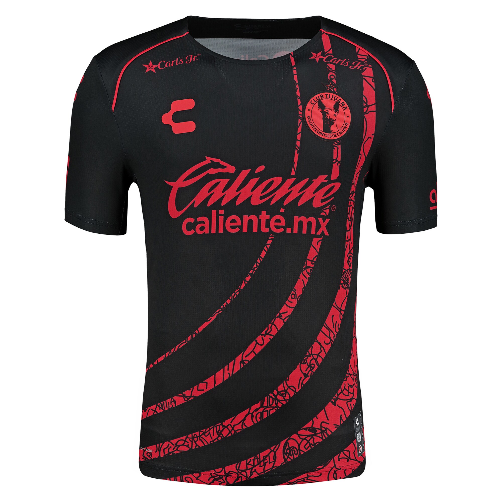 Compra camiseta club tijuana charly primera equipación auténtica 202425
negra roja – Jerseys y Camisetas de la Liga MX