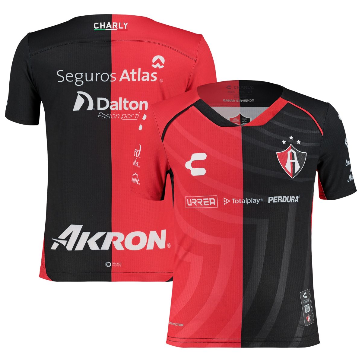 Compra camiseta club atlas charly equipación auténtica local juvenil 202425 – rojanegra – Jerseys y Camisetas de la Liga MX