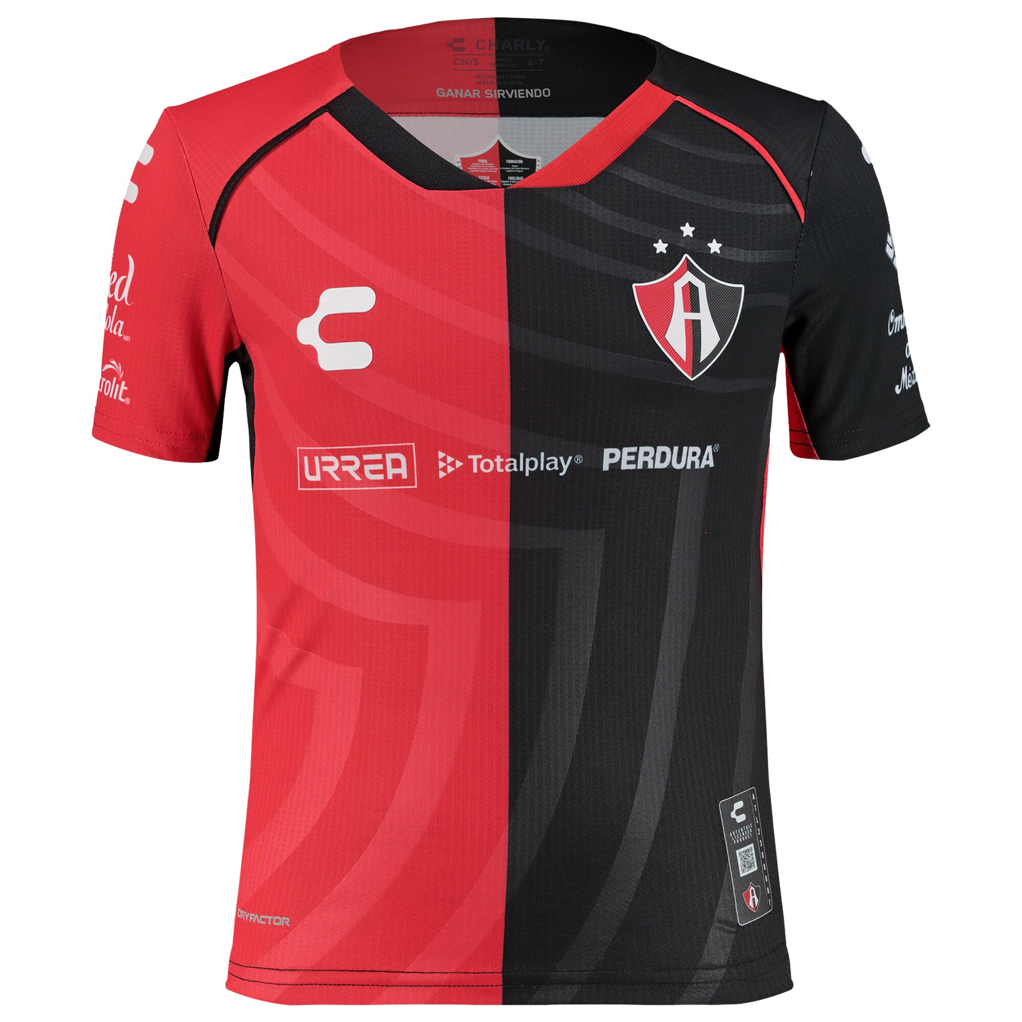Compra camiseta club atlas charly equipación auténtica local juvenil 202425 – rojanegra – Jerseys y Camisetas de la Liga MX