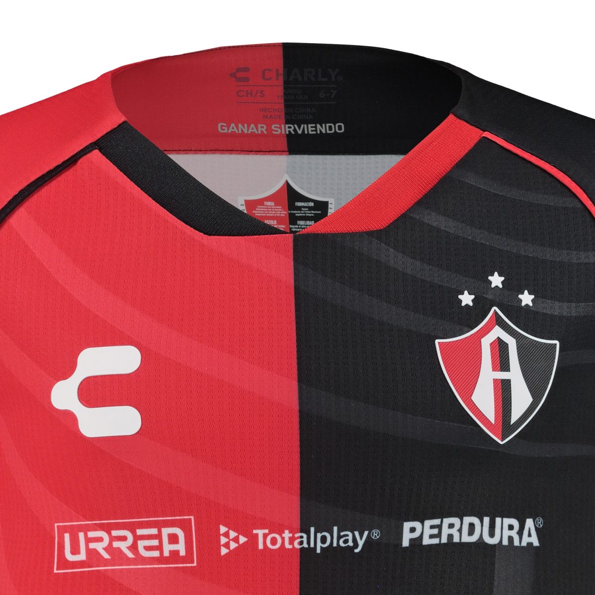 Compra camiseta club atlas charly equipación auténtica local juvenil 202425 – rojanegra – Jerseys y Camisetas de la Liga MX