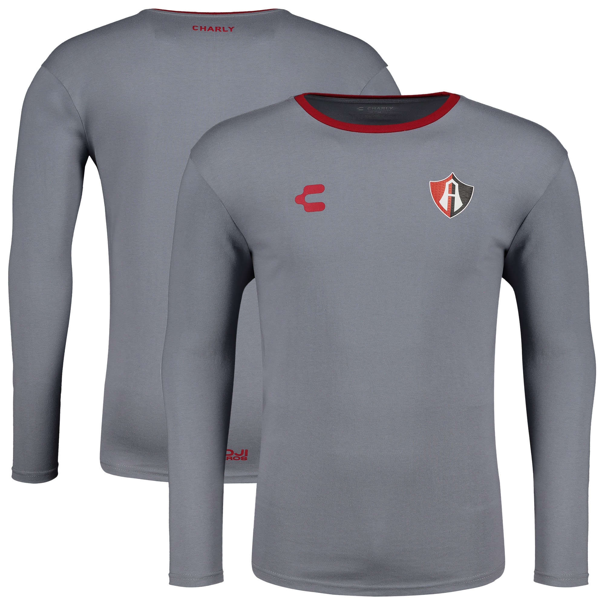 Compra camiseta club atlas charly de manga larga – gris – Jerseys y Camisetas de la Liga MX