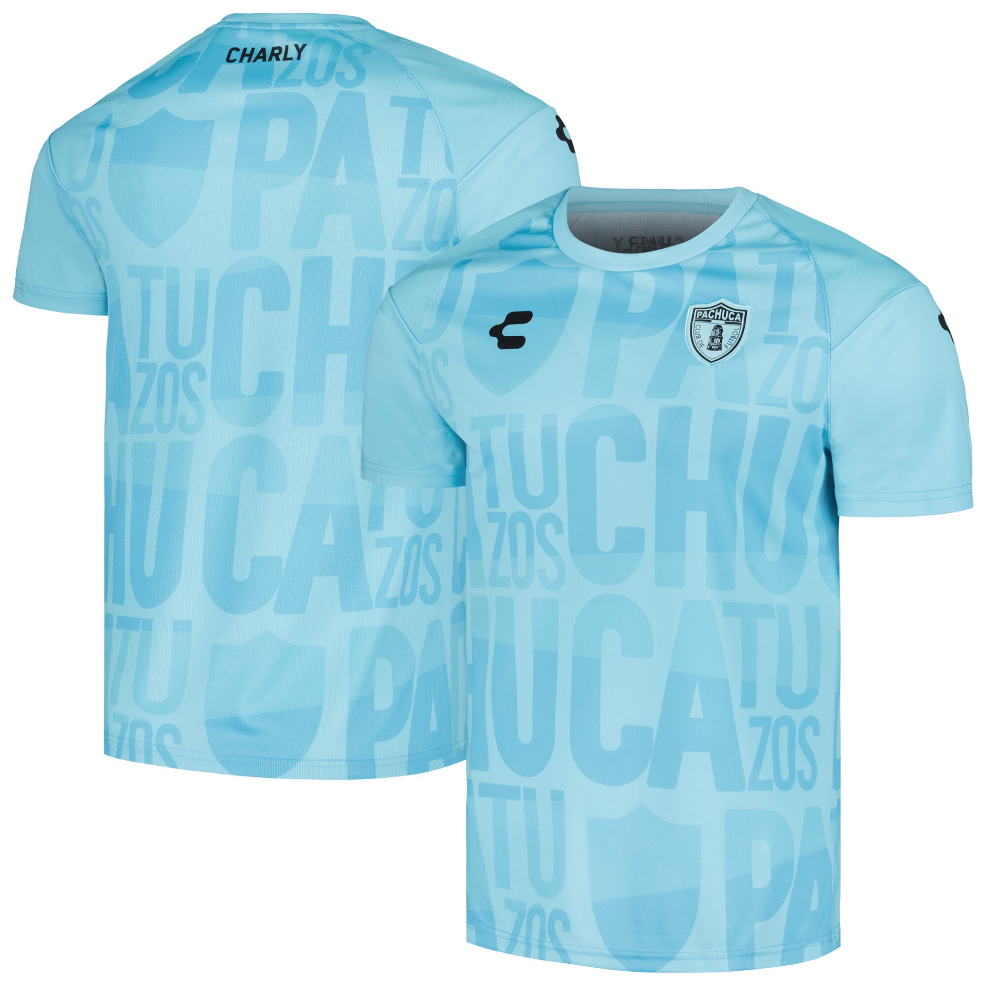 Compra camiseta c.f. pachuca charly dry factor 202324 de entrenamiento – azul claro – Jerseys y Camisetas de la Liga MX