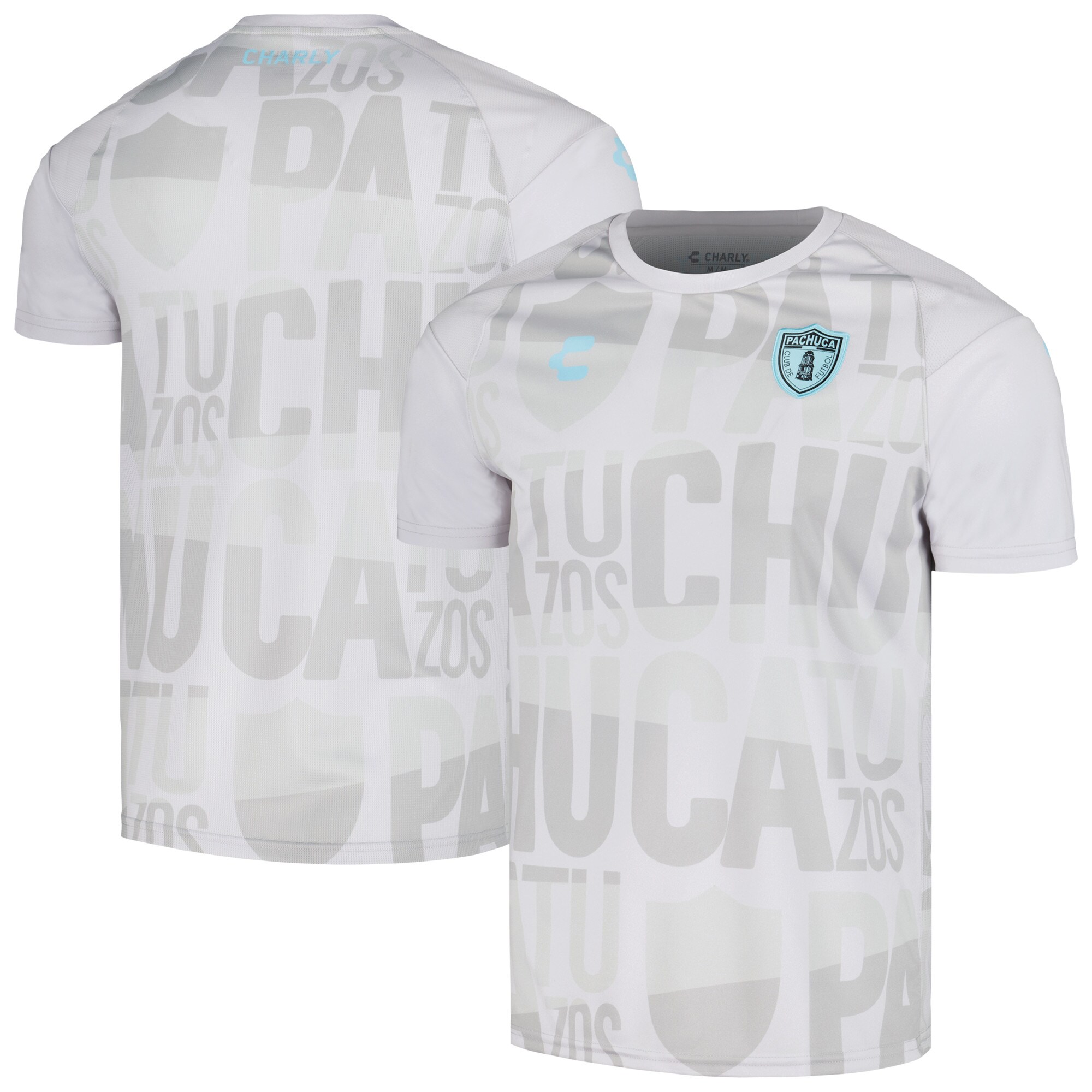 Compra camiseta c.f. pachuca charly dry factor 202324 de entrenamiento – gris – Jerseys y Camisetas de la Liga MX