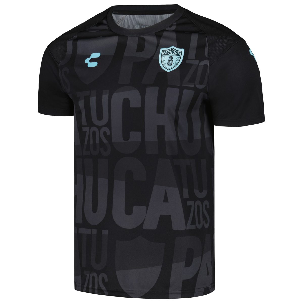 Compra camiseta c.f. pachuca charly dry factor 202324 de entrenamiento – negra – Jerseys y Camisetas de la Liga MX