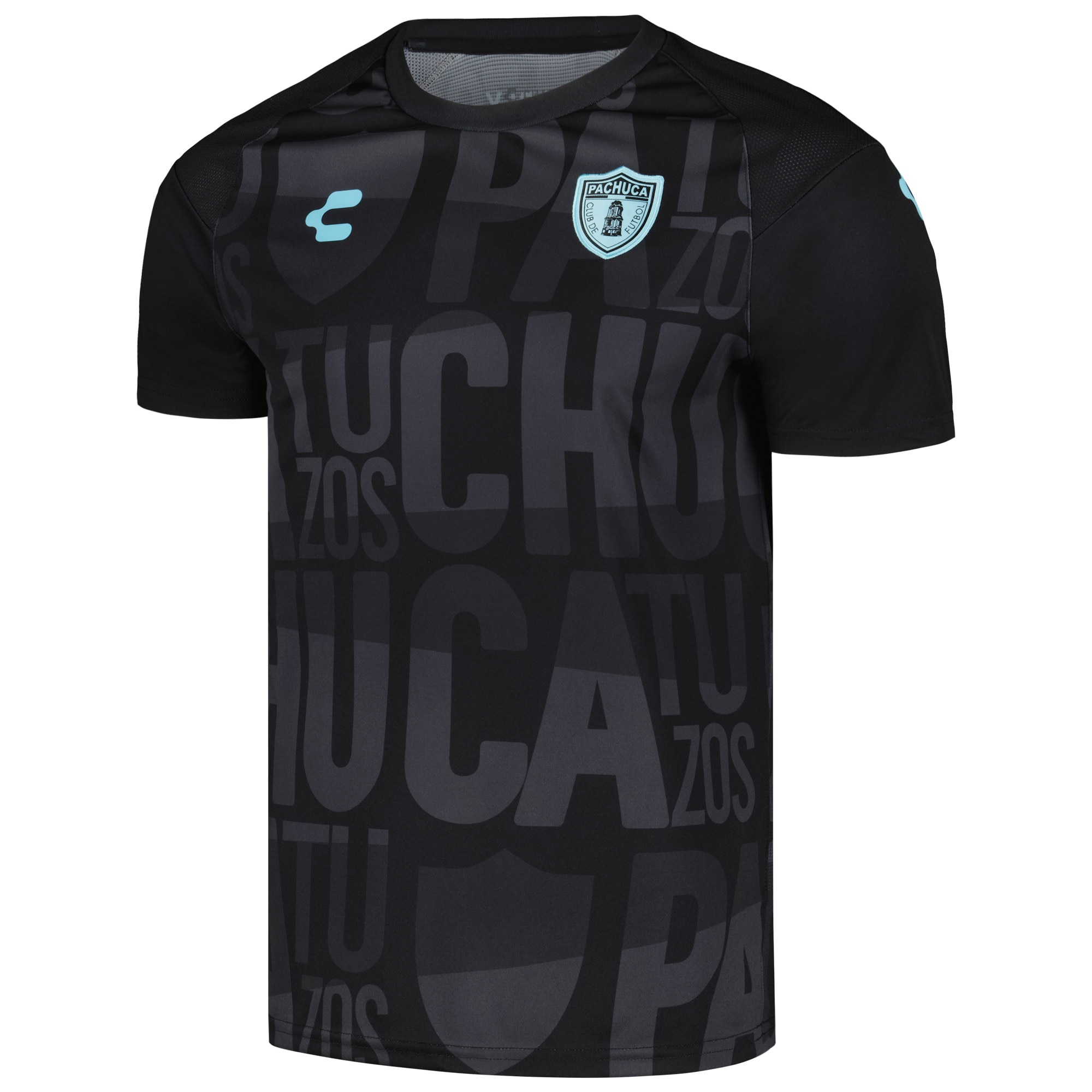 Compra camiseta c.f. pachuca charly dry factor 202324 de entrenamiento – negra – Jerseys y Camisetas de la Liga MX