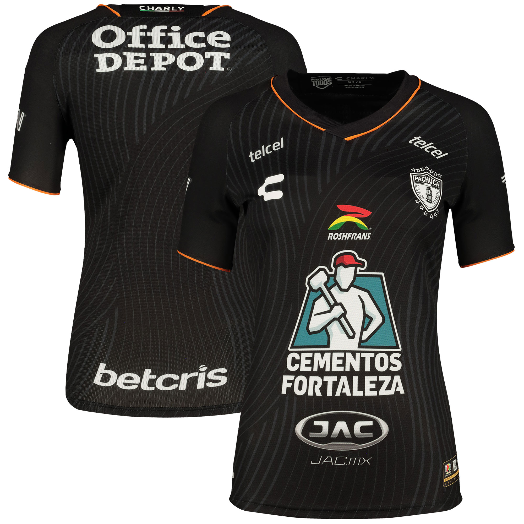 Compra camiseta c.f. pachuca charly equipación auténtica femenina visitante 202324 – negra – Jerseys y Camisetas de la Liga MX