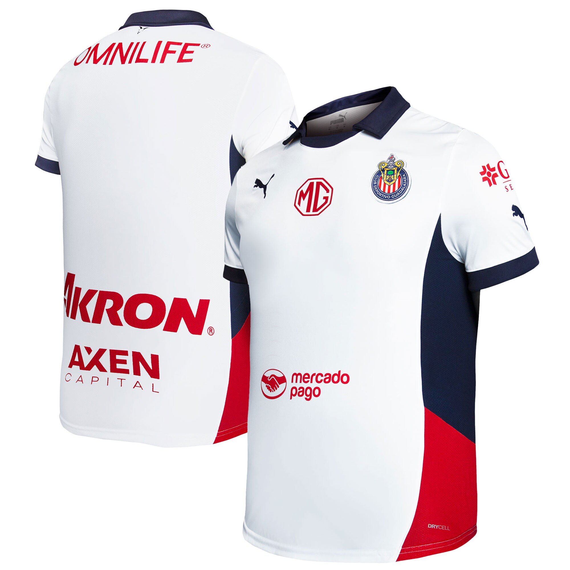 Compra camiseta chivas puma réplica infantil visitante 202425 – blanca – Jerseys y Camisetas de la Liga MX