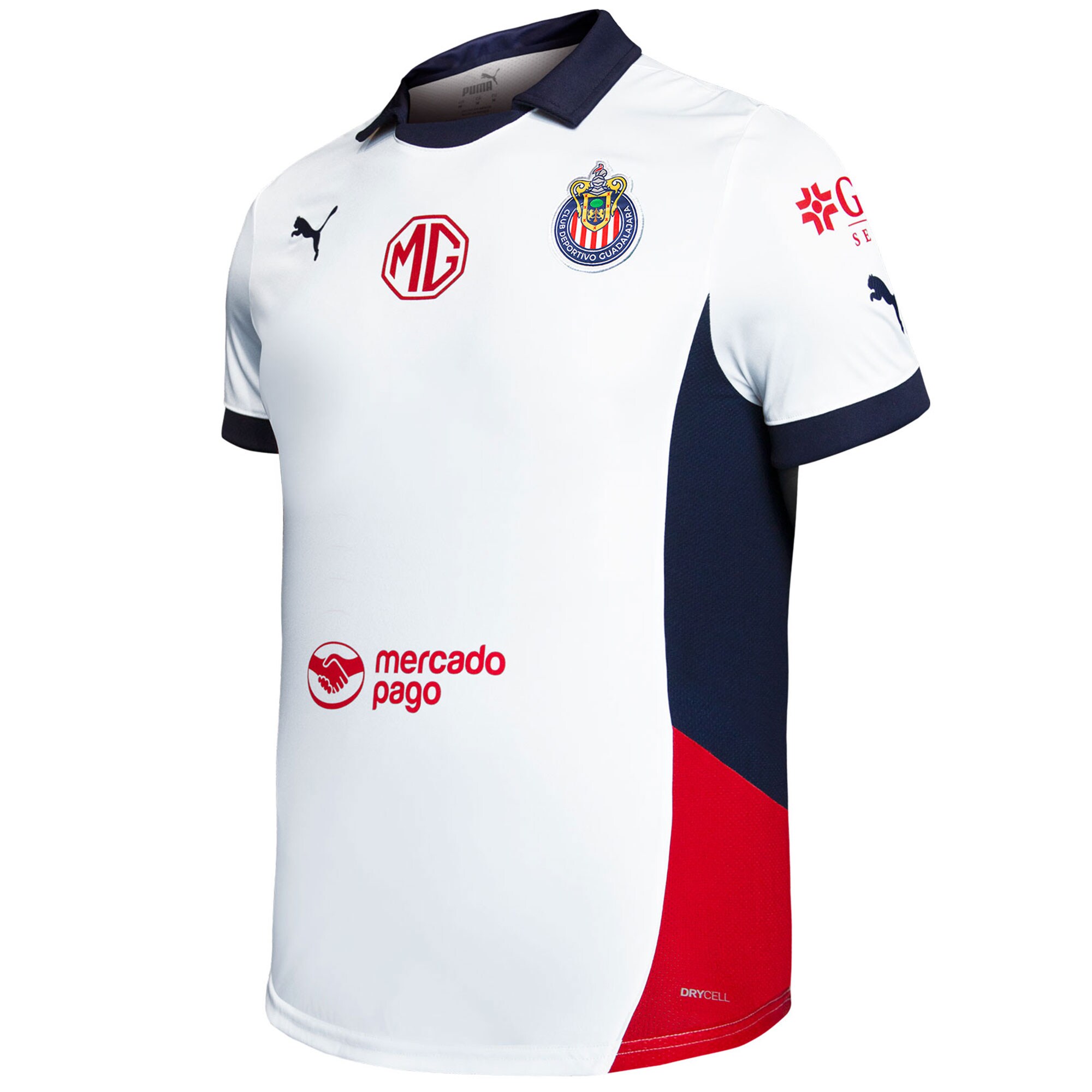 Compra camiseta chivas puma réplica infantil visitante 202425 – blanca – Jerseys y Camisetas de la Liga MX