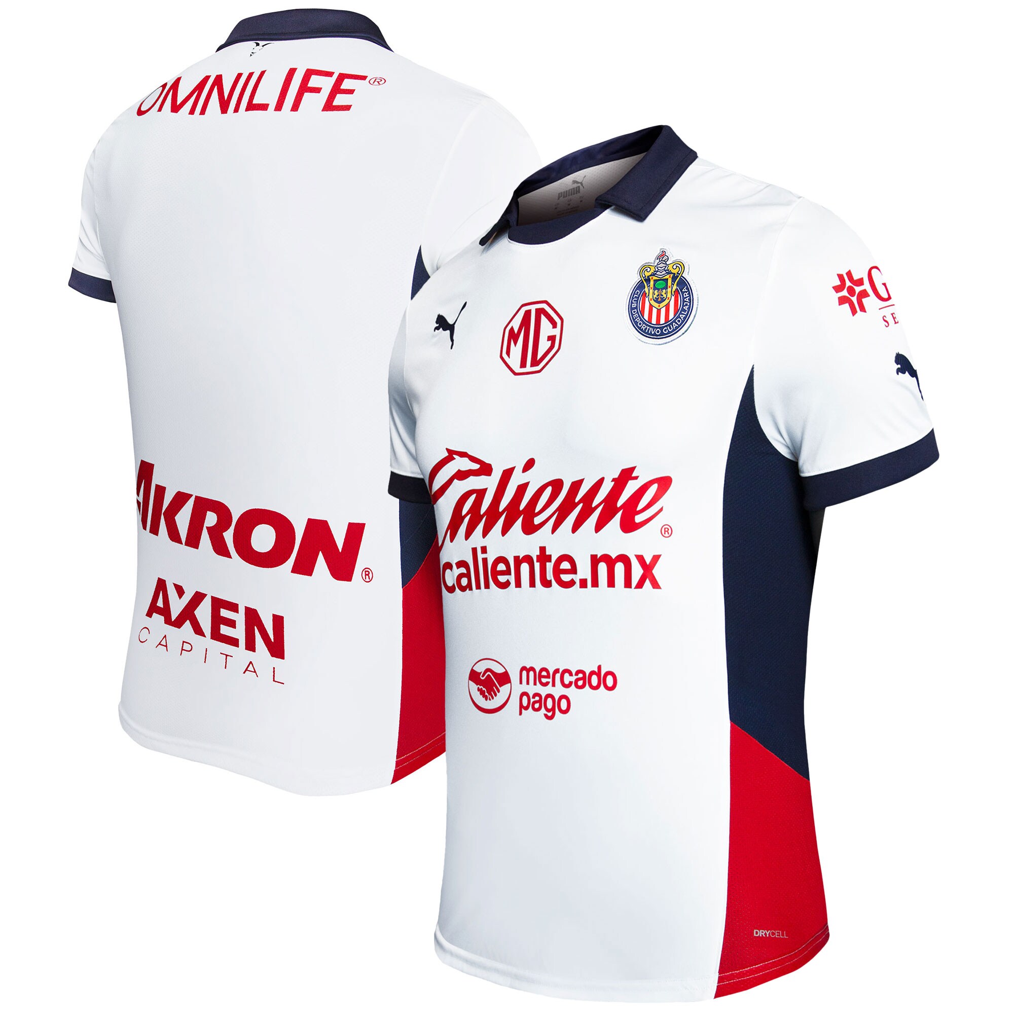 Compra camiseta chivas puma réplica visitante 202425 – blanca – Jerseys y Camisetas de la Liga MX