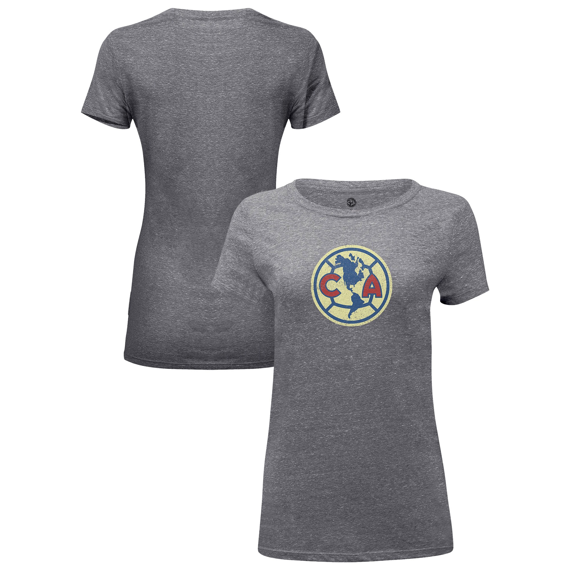 Compra camiseta club américa 1863fc femenina color badge tri-blend – gris jaspeado – Jerseys y Camisetas de la Liga MX