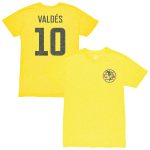 Compra camiseta club américa 1863fc vintage nombre y número de jugador diego valdés tri-blend – amarilla – Jerseys y Camisetas de la Liga MX