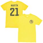 Compra camiseta club américa 1863fc vintage nombre y número de jugador henry martín tri-blend – amarilla – Jerseys y Camisetas de la Liga MX
