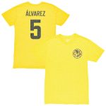 Compra camiseta club américa 1863fc vintage nombre y número de jugador kevin Álvarez tri-blend – amarilla – Jerseys y Camisetas de la Liga MX
