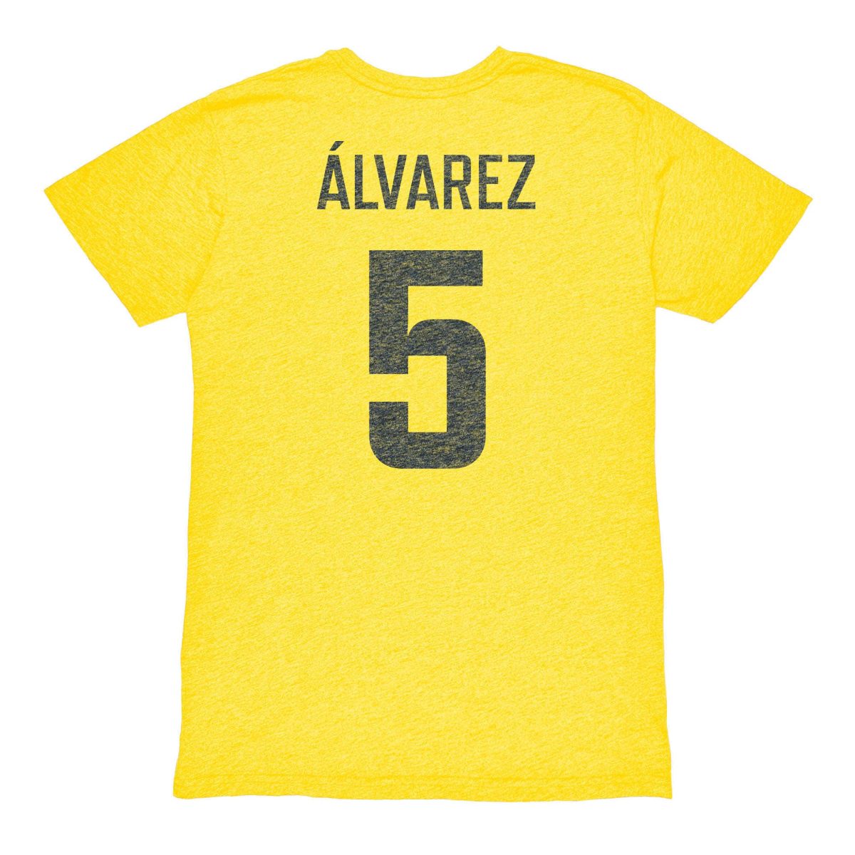 Compra camiseta club américa 1863fc vintage nombre y número de jugador kevin Álvarez tri-blend – amarilla – Jerseys y Camisetas de la Liga MX