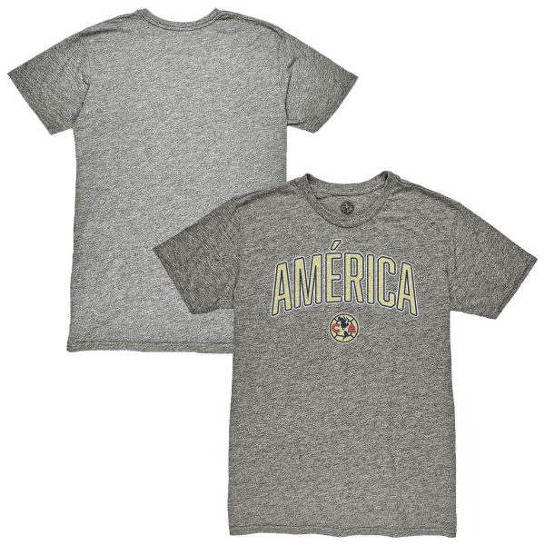 Compra camiseta club américa 1863fc wordmark vintage tri-blend – gris jaspeado – Jerseys y Camisetas de la Liga MX