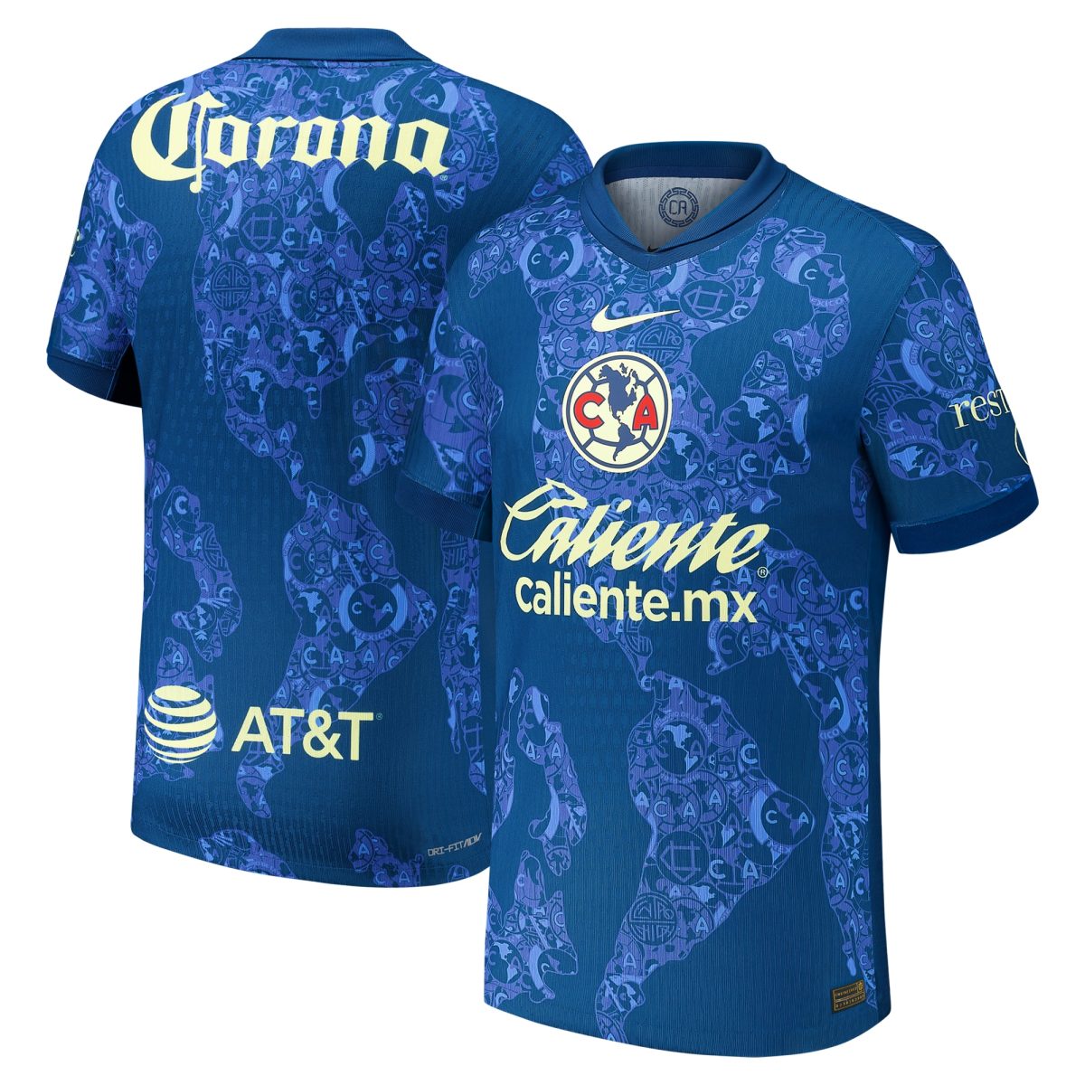 Compra camiseta club américa nike equipación auténtica visitante 202425 – azul – Jerseys y Camisetas de la Liga MX