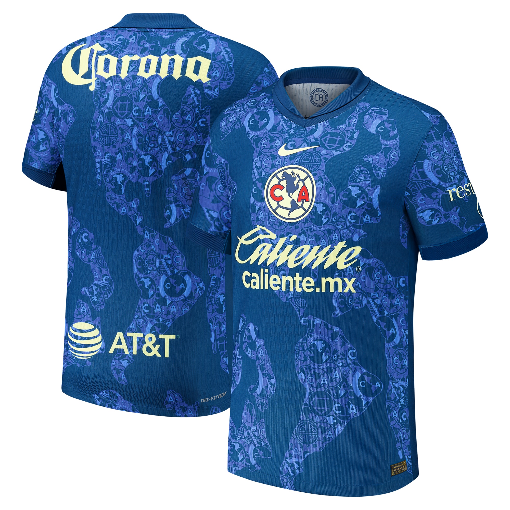 Compra camiseta club américa nike equipación auténtica visitante 202425 – azul – Jerseys y Camisetas de la Liga MX