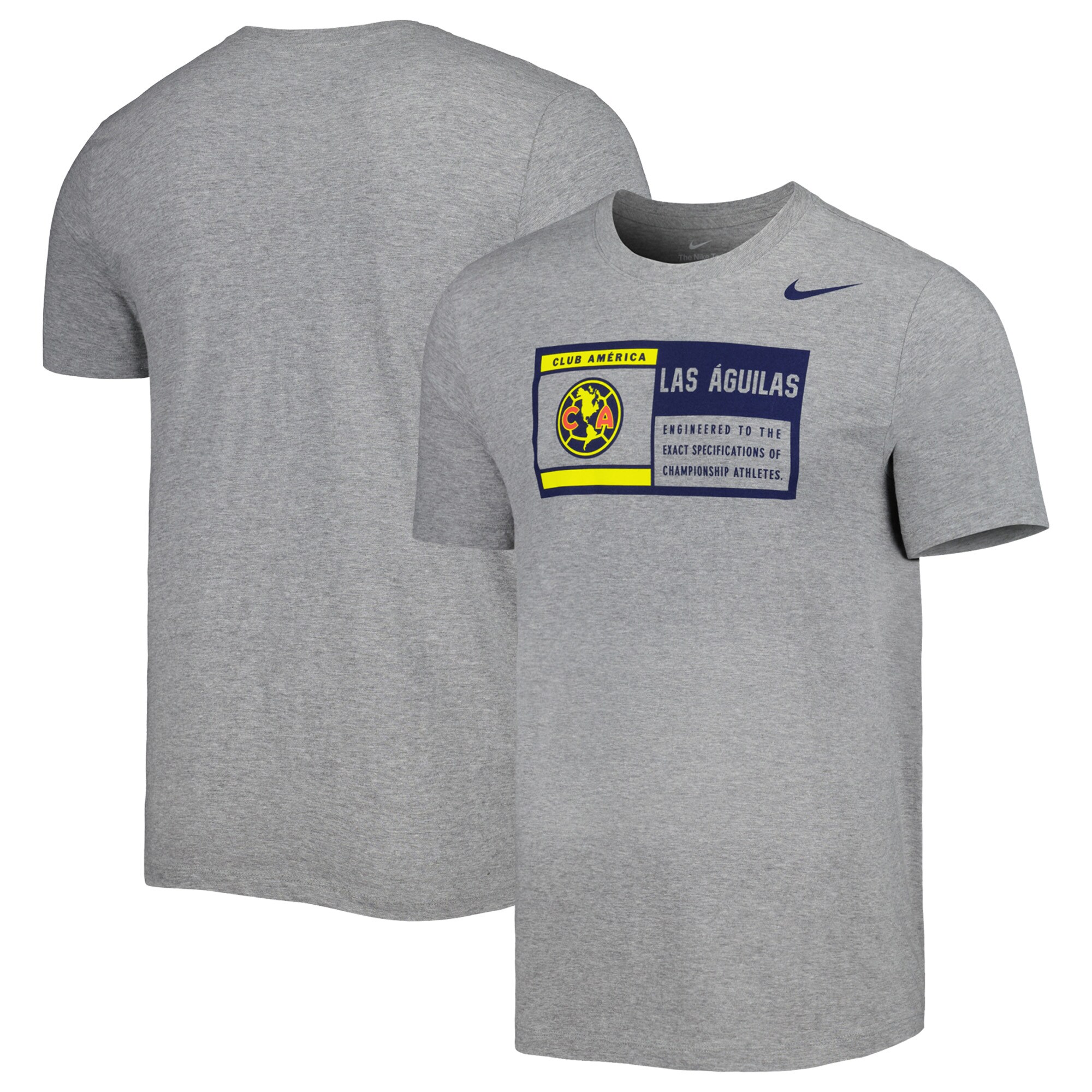 Compra camiseta club américa nike jock tag de alto rendimiento – gris jaspeado – Jerseys y Camisetas de la Liga MX