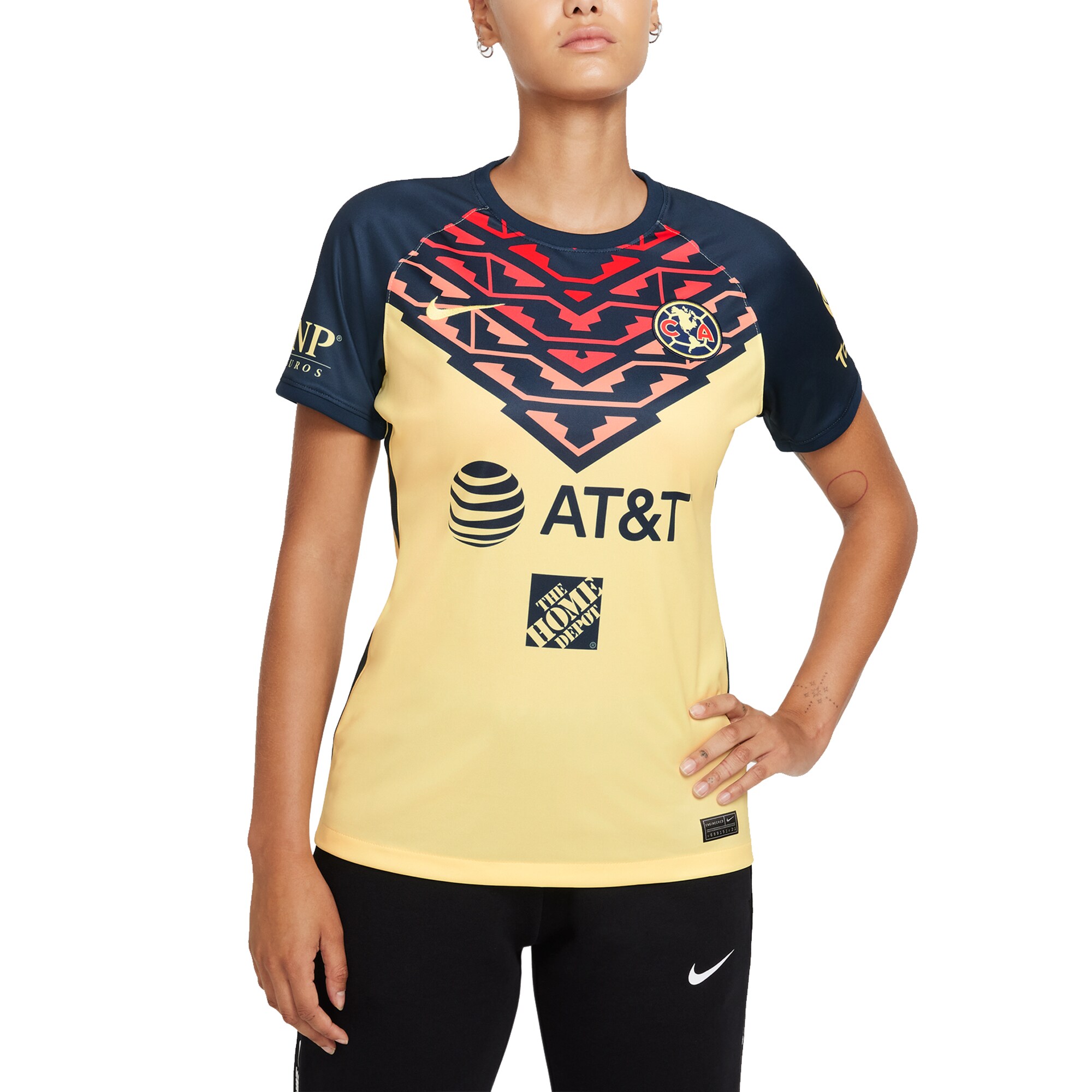 Compra camiseta club américa nike réplica home breathe stadium femenina 202122 – amarilla – Jerseys y Camisetas de la Liga MX