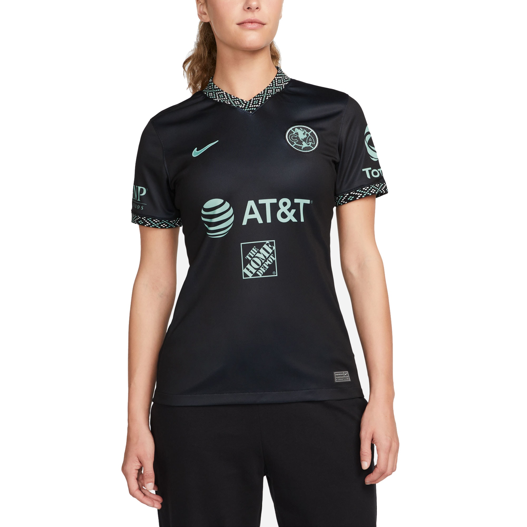 Compra camiseta club américa nike réplica visitante femenina 202122 – negra – Jerseys y Camisetas de la Liga MX