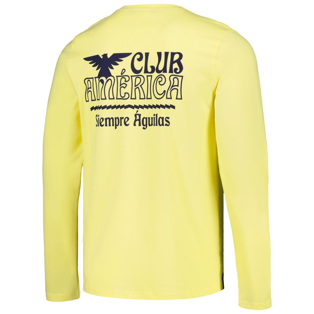 Compra camiseta club américa slogan de corte relajado de manga larga – amarilla – Jerseys y Camisetas de la Liga MX