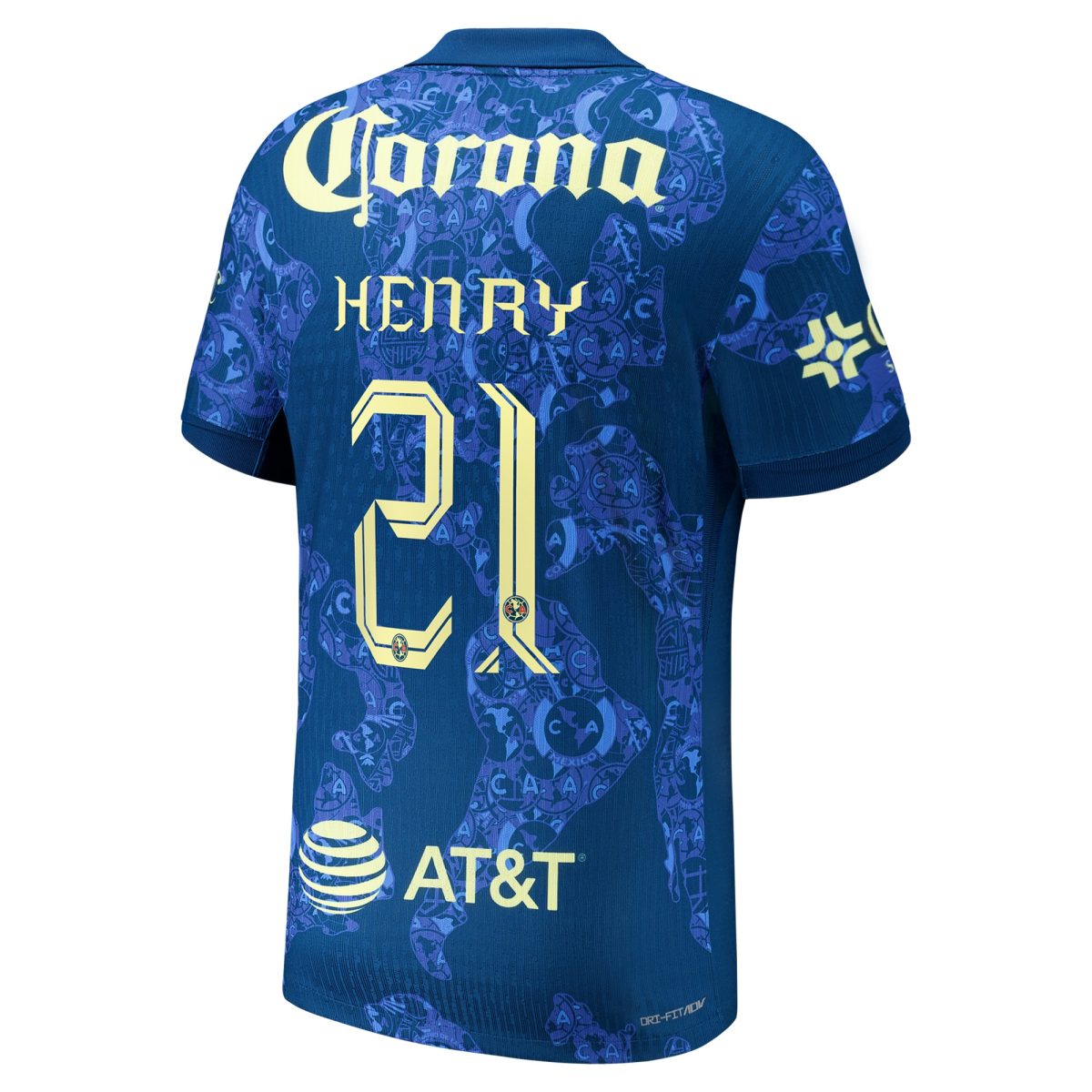 Compra camiseta de jugador auténtica visitante henry martín club américa nike 202425 – azul – Jerseys y Camisetas de la Liga MX