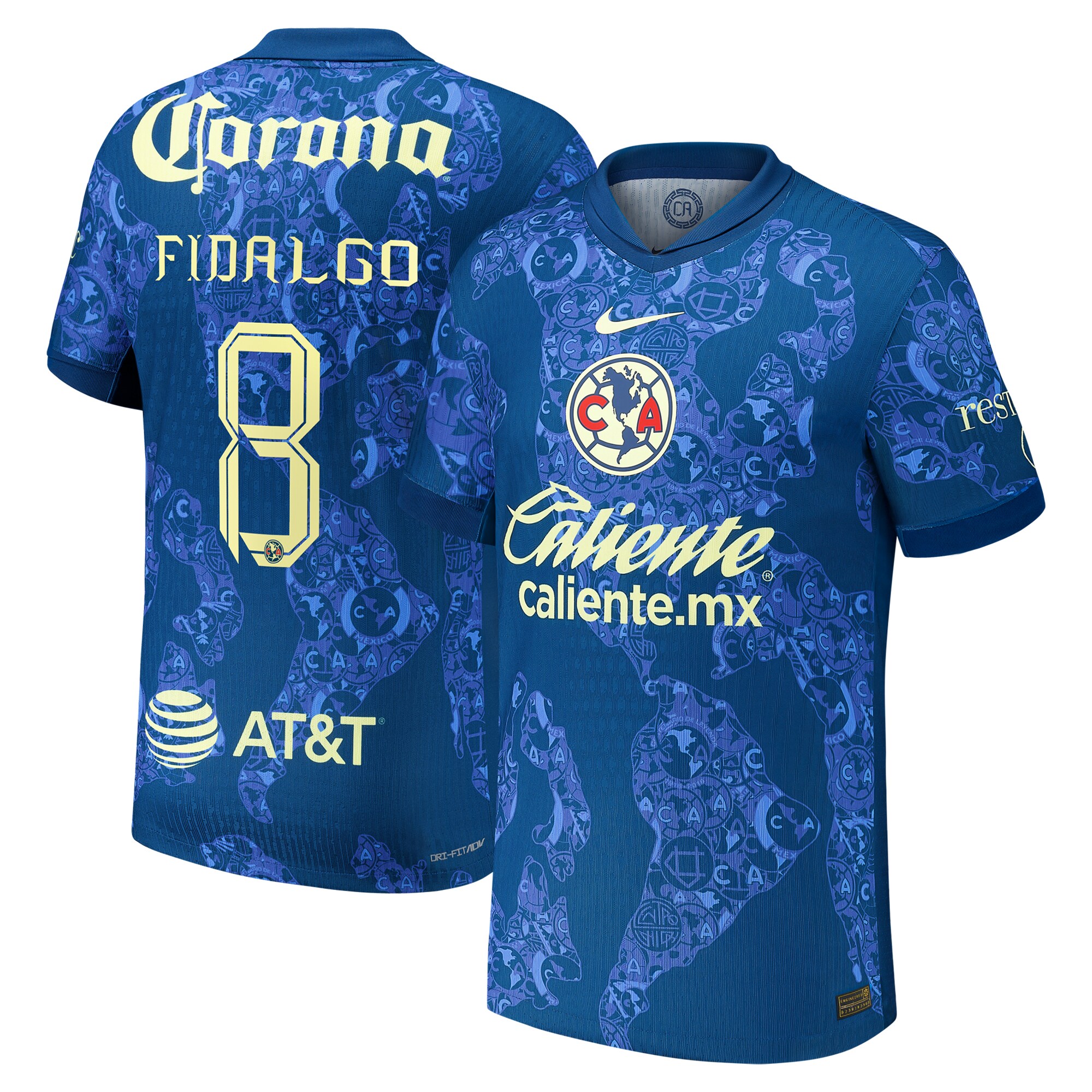 Compra camiseta de jugador auténtica visitante Álvaro fidalgo club américa nike 202425 – azul – Jerseys y Camisetas de la Liga MX