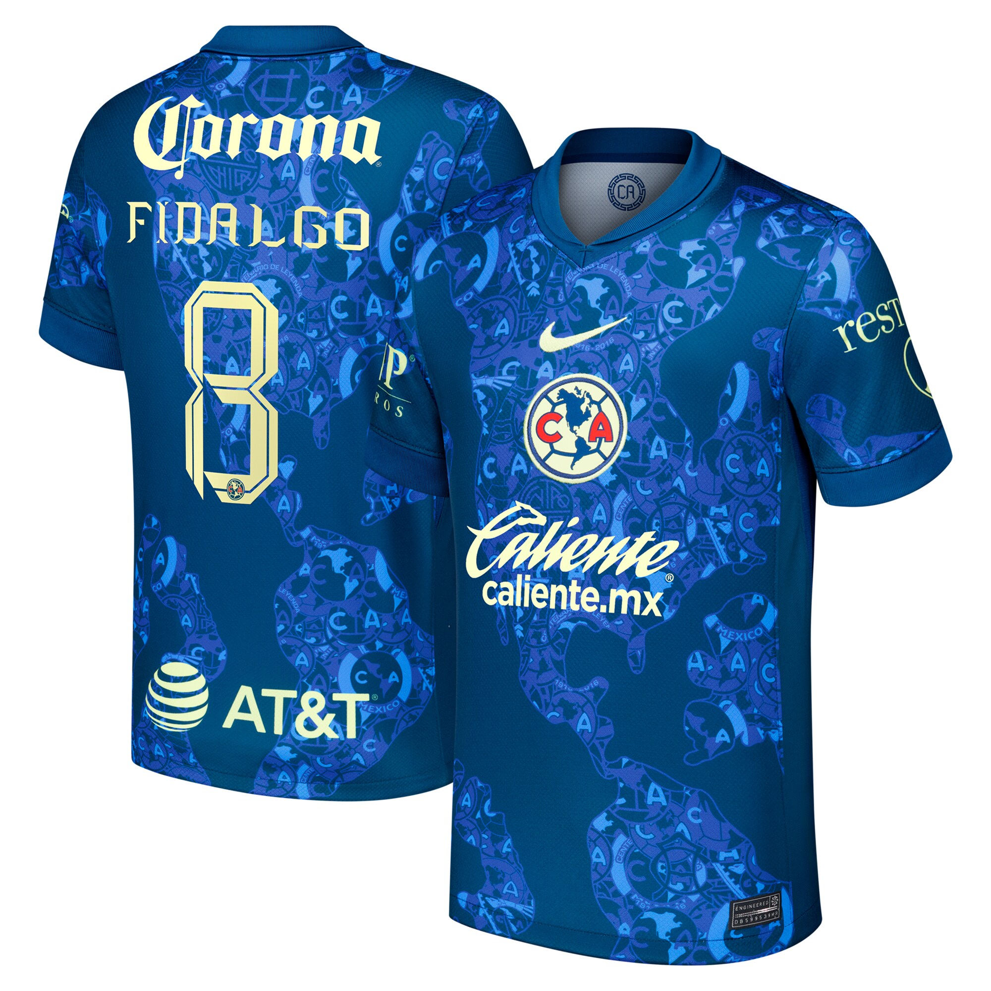 Compra camiseta de jugador réplica visitante Álvaro fidalgo club américa nike 202425 – azul – Jerseys y Camisetas de la Liga MX