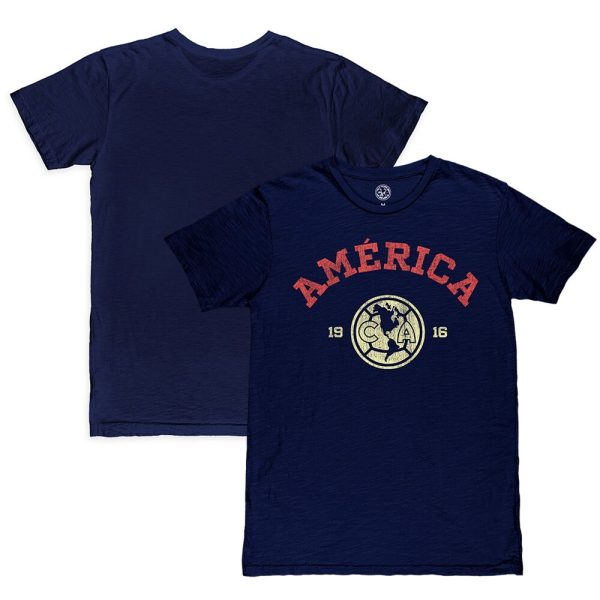 Compra club america 1863fc established slub t-shirt – navy – Jerseys y Camisetas de la Liga MX